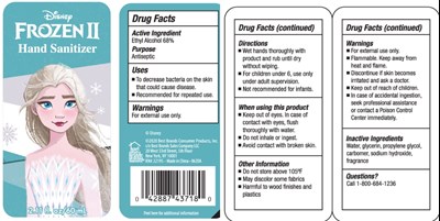 Image Description (Frozen Ii Hand Sanitizer 60 mL)